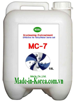 Bán hóa chất Hàn Quốc MC-7 tiền xử lý vết bẩn trong giặt khô